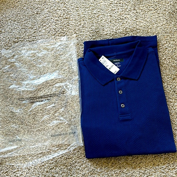 NEW Men’s Alfani Stretch Short Sleeve Polo size XL NWT & Bag - Picture 4 of 6